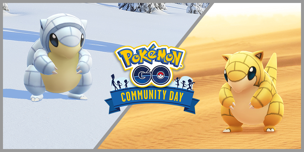 Community Day Sabelette (shiny) et Sabelette d'Alola (shiny) en mars 2022 sur Pokémon GO